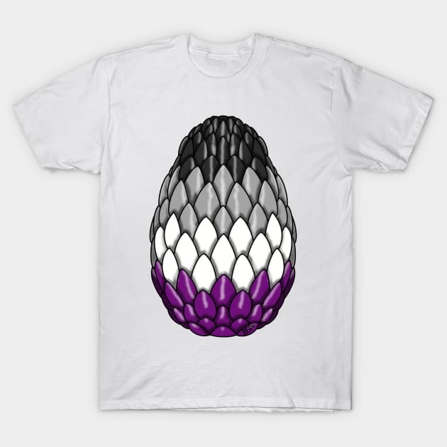 Asexual Pride Dragon Egg T-Shirt by SentABearToSpace 